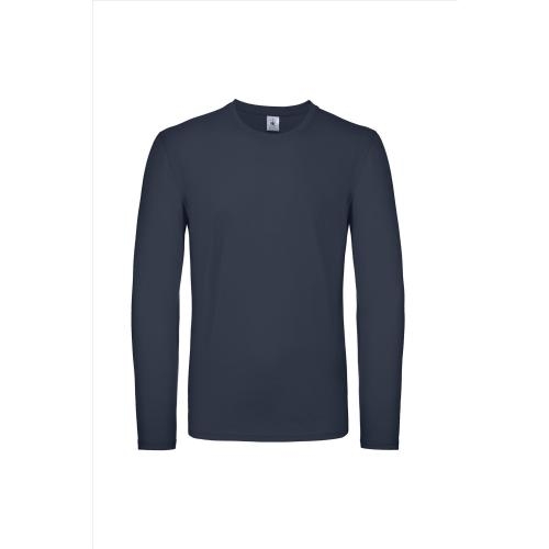 B&C #E150 Longsleeve navy,l