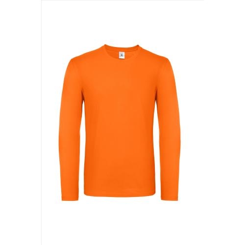 B&C #E150 Longsleeve oranje,l