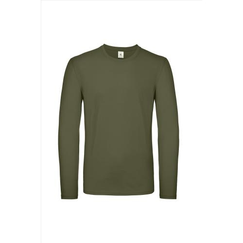 B&C #E150 Longsleeve urban khaki,l