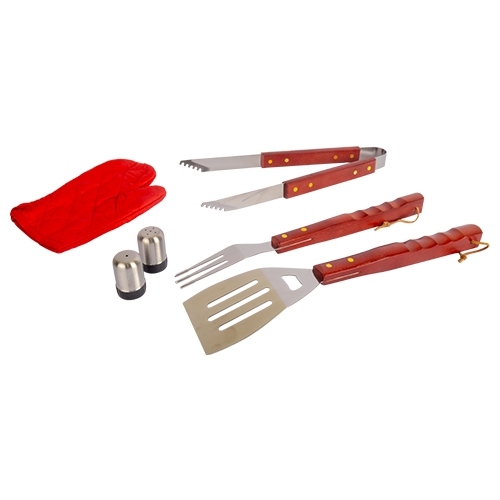 Barbecue set met schort standaard