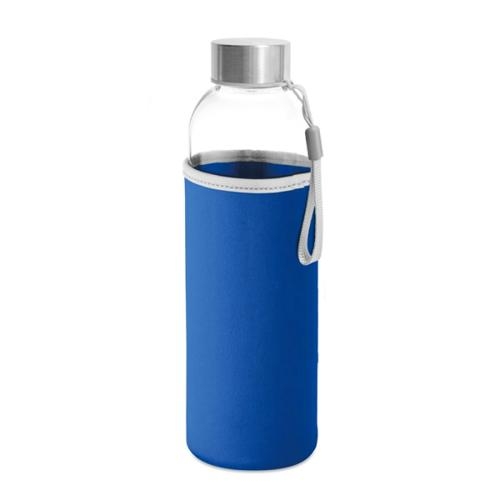 Glazen drinkfles Bestseller royal blue