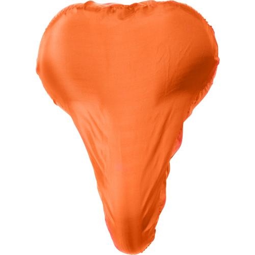 Polyester fietszadelhoes oranje