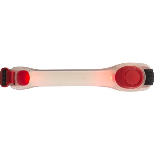 Siliconen armband met twee LED lampen rood