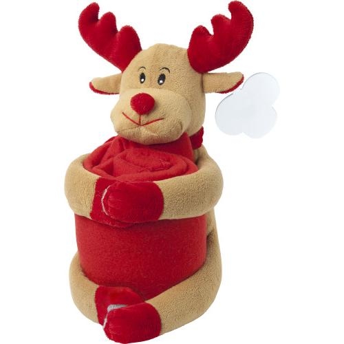 Kerstknuffel met deken rendier