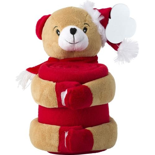 Kerstknuffel met deken beer