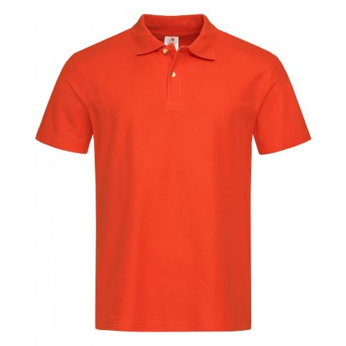 Stedman polo short sleeve brilliant orange,l