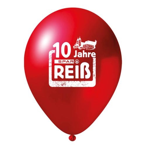 Metallic ballon 35 cm metallic rood