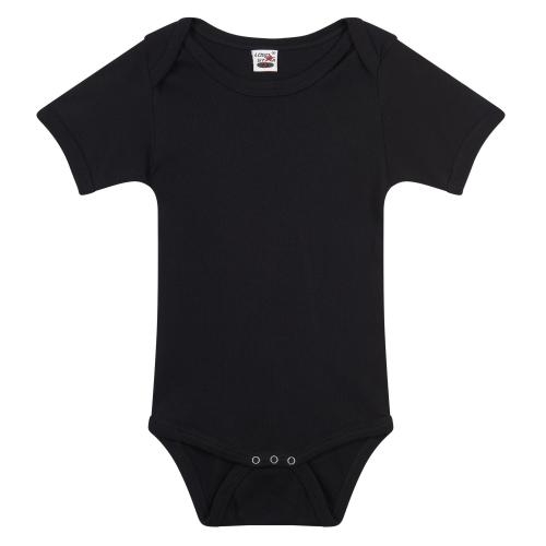 Baby romper korte mouw  zwart,56