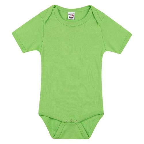 Baby romper korte mouw  lime,56