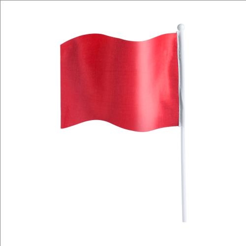 Vlag op Stok Rolof rood