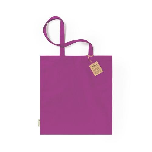 Draagtas gerecycled katoen Klimbou fuchsia