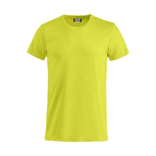 Basic T-shirt Junior  signaalgroen,110-120