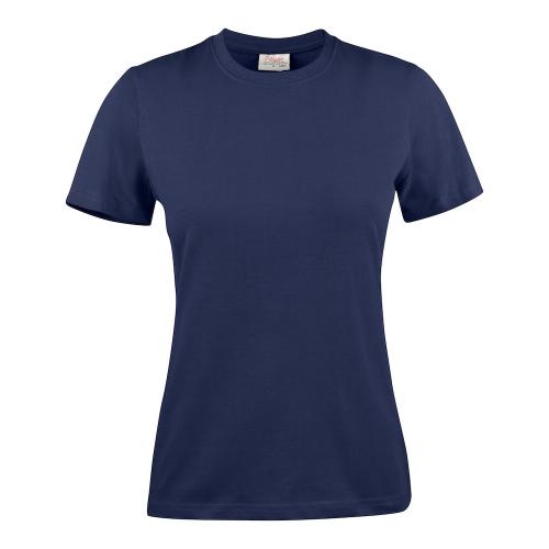 Printer Heavy T-shirt dames navy,l