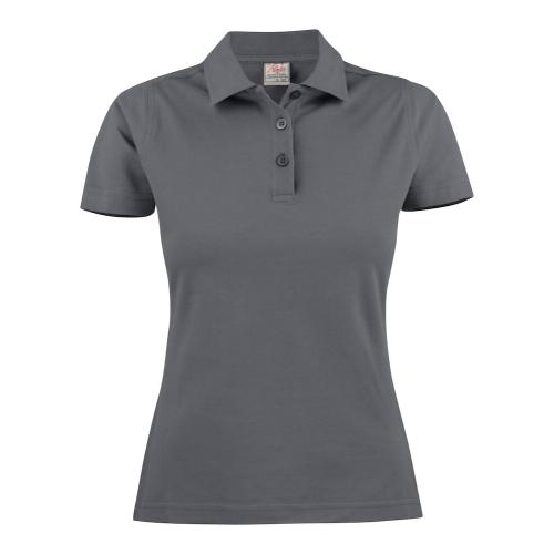 Printer Surf dames polo staalgrijs,l