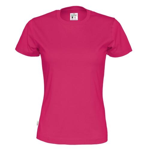 Dames T-shirt ecologisch Fairtrade katoen fuchsia,l