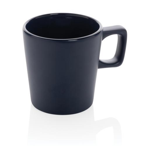 Keramische moderne koffiemok donkerblauw