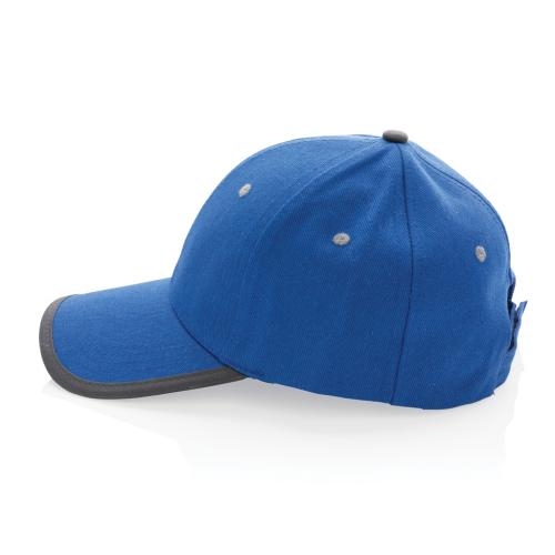 Impact AWARE 6-panel cap van katoen met bies zwart