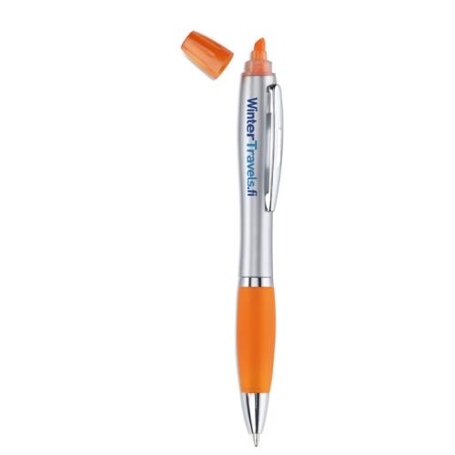 2-in-1 balpen oranje