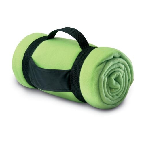 Fleece deken 195 lime