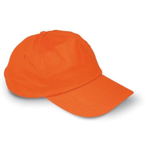 Baseballcap met sluiting oranje