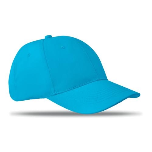 Katoenen baseball cap Basie turquoise