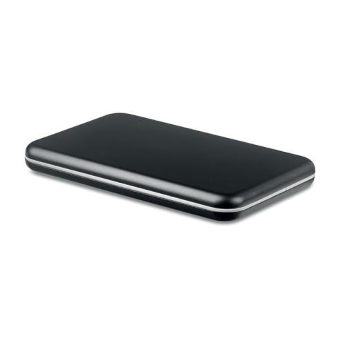 Aluminium solar powerbank 4000 mAh zwart