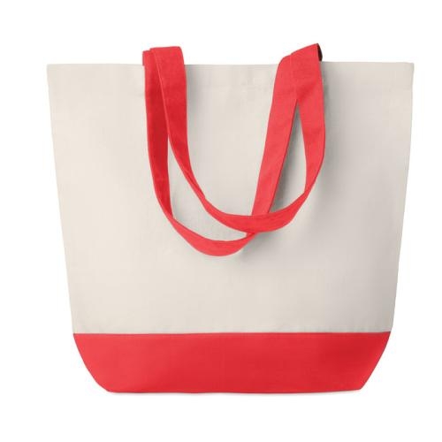 Canvas strandtas Kleuren bag rood