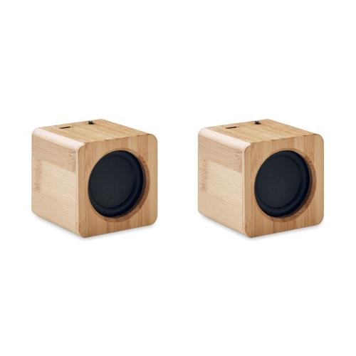 Draadloze luidsprekerset Audio set wood