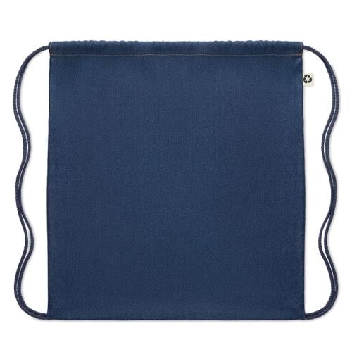 Trekkoordrugzak van gerecycled den Style bag blauw