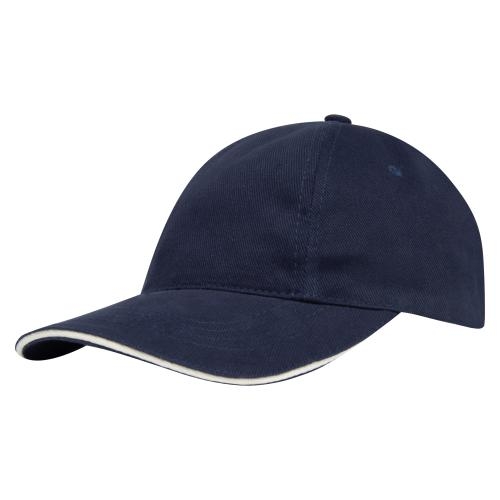 Baseball cap navy/wit