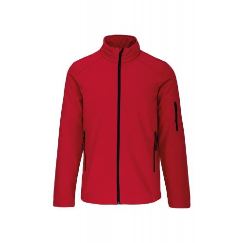 Kariban heren softshell jas rood,3xl