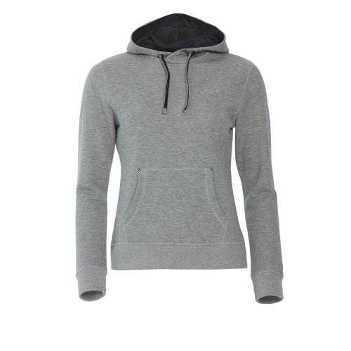 Classic hoodie ladies grijsmelange,l