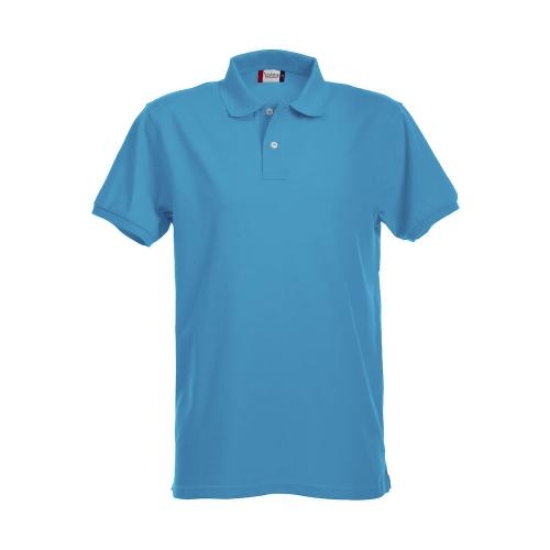 Premium heren polo turquoise,3xl