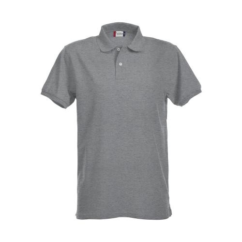 Premium heren polo grijsmelange,3xl