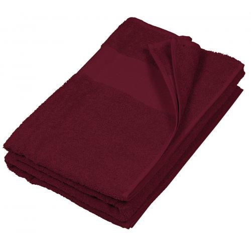 Kariban handdoek 100x50 cm bordeaux