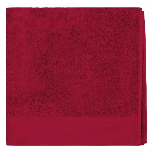 Biologische badhanddoek hibiscus red