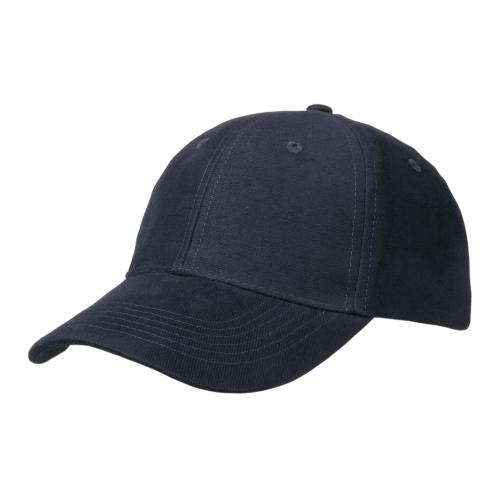 Heavy brushed 6 panel cap navy