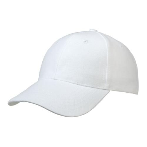 6 panel brushed cotton cap wit