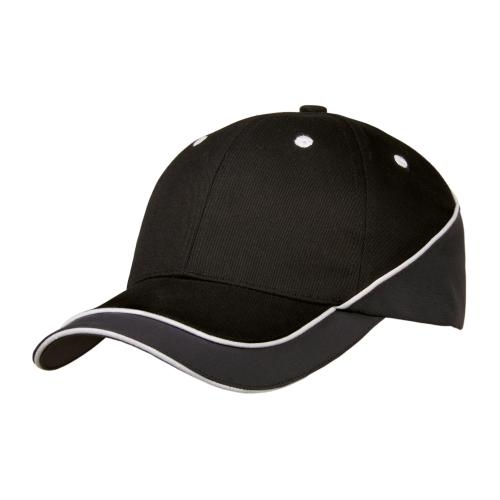 Microfiber Qualtiy cap zwart/antraciet