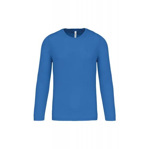 Herensportshirt lange Mouwen aqua blue,2xl