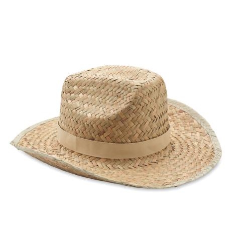 Cowboyhoed van stro Texas beige