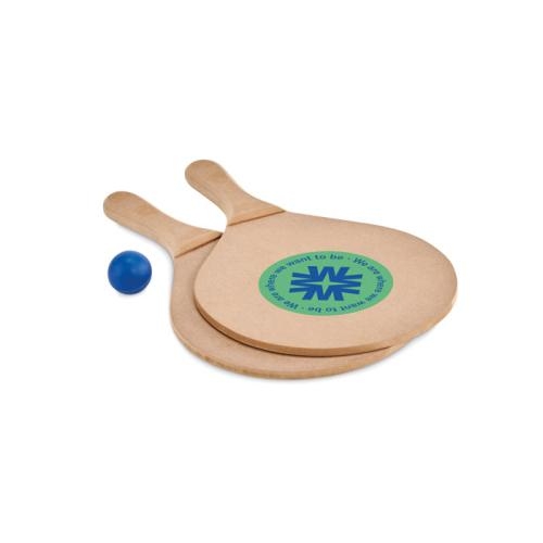 Strand tennisset Raquet wood