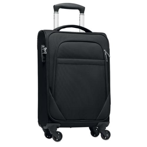 600D RPET zachte trolley Voyage zwart