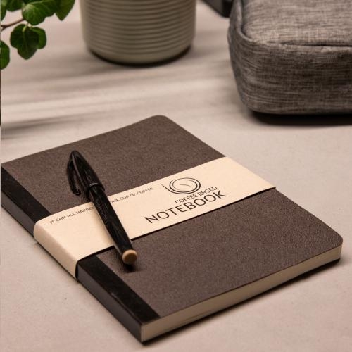 Coffee Notebook A5-notitieboek van koffiedik bruin