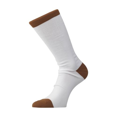 Coffee Socks sokken wit/bruin