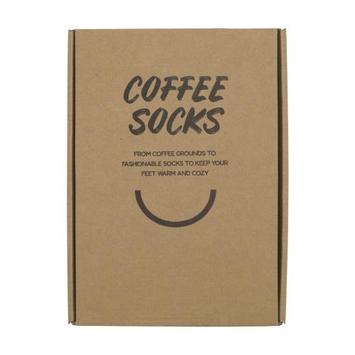 Coffee Socks sokken wit/bruin