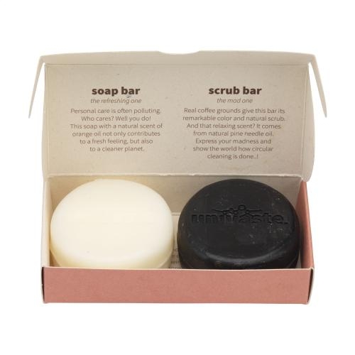 Unwaste Duopack Soap & Scrub bar oranje