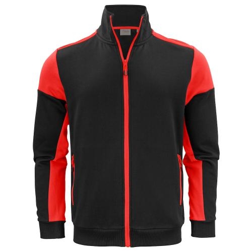 Printer Prime sweatvest zwart/rood,2xl