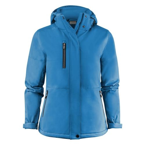 Softshell jas Overlanding dames oceaan blauw,2xl