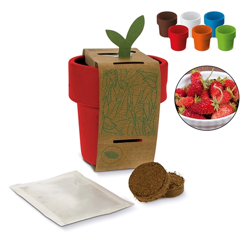 Hot-but-cool beker aardbeienzaadjes rood